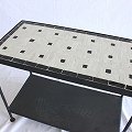 【SALE】モザイクテーブル 鉄脚ラック60x30 樹脂はめ込 送料別 @38000→19000円