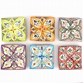 【予約商品】入荷予定: 4月 サフィ陶製飾り四角皿 中 W16  06グレー