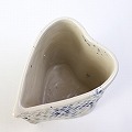 ハート型花瓶 白青 25SS一点物 @9800→7840円