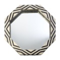 モロッコ 骨装飾鏡 八角形 大