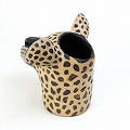 ムコノビエンタロ陶器 花瓶動物ヘッド チーター 25SS一点物