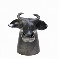 ムコノビエンタロ陶器 花瓶動物ヘッド 小 バッファロー