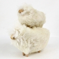 ふわふわヒツジ置物 ミニ 18CM