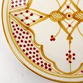 スラマ陶器 手描きデザート皿 D20 イエロー