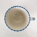 スラマ陶器 手描きマグカップ ターコイズ