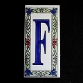 文字タイル額縁 F  15x7.5 厚さ0.5