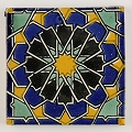 LA MAISON チュニジア手描きタイル 10x10 厚 24B  MAROCAIN