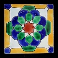 FETHI チュニジア手描きタイル  04 10x10 厚さ1