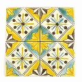 CARO チュニジア手描きタイル 10x10 薄 12