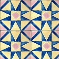 CARO チュニジア手描きタイル 10x10 薄 18