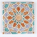 CARO チュニジア手描きタイル 10x10 薄 26