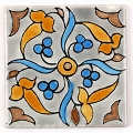 CARO チュニジア手描きタイル 薄10X10　79