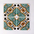 チュニジアプリントタイル10×20 HAADNOUSSI