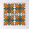 チュニジアプリントタイル10×20 PATTE D ELEPHANT