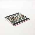 チュニジアプリントタイル 15x15端BORD MINI GAZELLE VERT