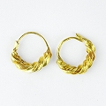 フラニ金ピアス 2CM 変形