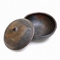 ガーナ ボルガ陶器 蓋つきボウル皿