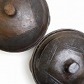 ガーナ ボルガ陶器 蓋つきボウル皿