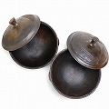ガーナ ボルガ陶器 蓋つきボウル皿