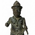 ベニン宮廷兵士ブロンズ 2601 一点物
