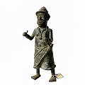 ベニン宮廷兵士ブロンズ 2601 一点物