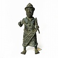 ベニン宮廷兵士ブロンズ 2601 一点物